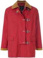Fay Front Strap Coat - Red