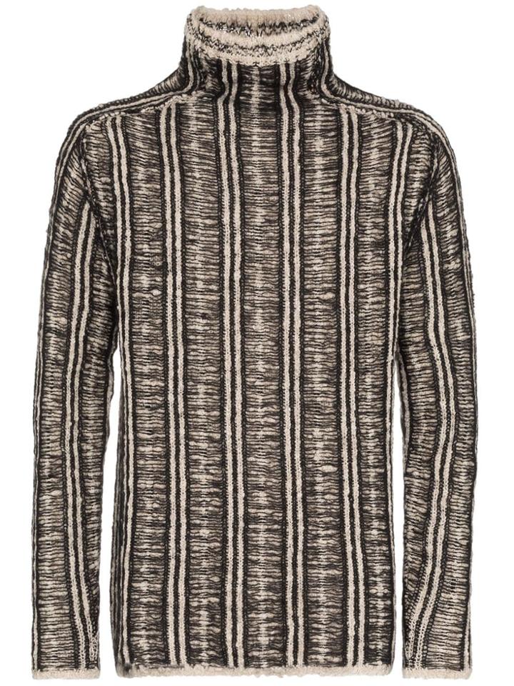 Martin Diment Pinstripe Knit Jumper - Black