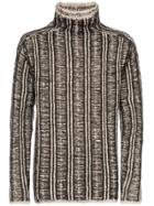 Martin Diment Pinstripe Knit Jumper - Black
