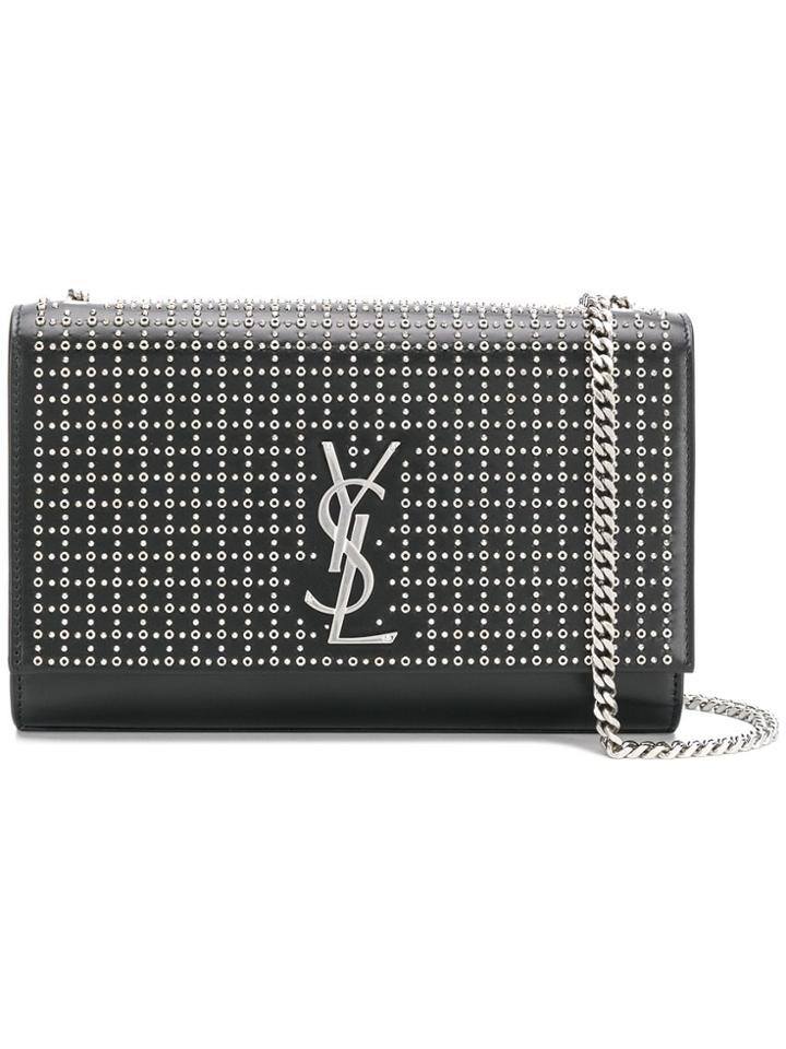 Saint Laurent Microstud And Rivet Kate Bag - Black