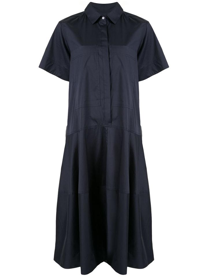 Lee Mathews Elsie Shirt Dress - Blue