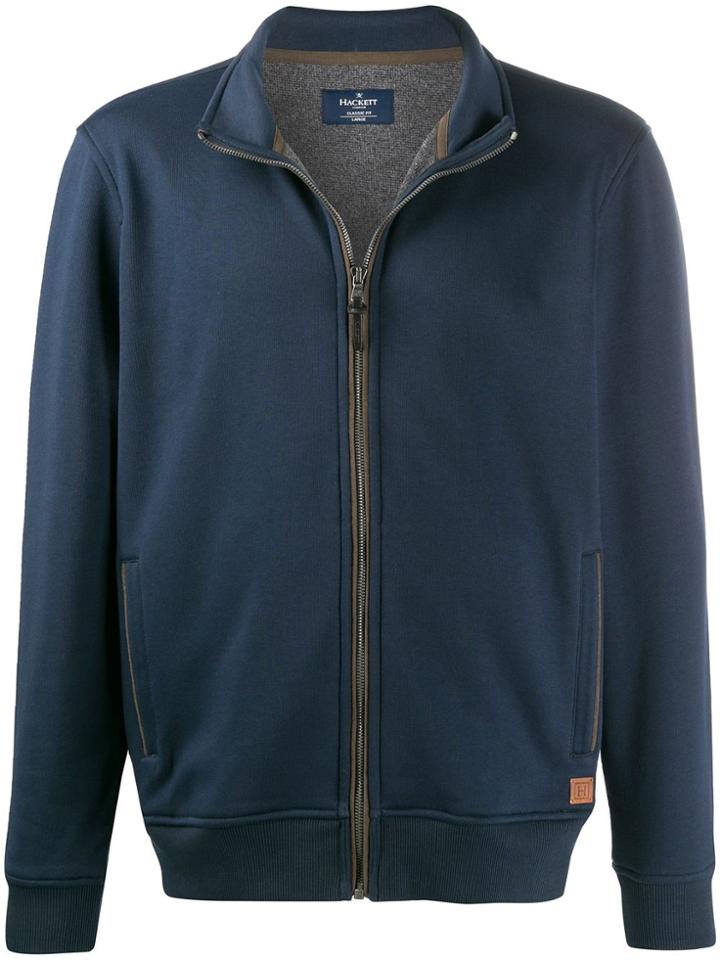 Hackett Jersey Zip-up Sweat Jacket - Blue