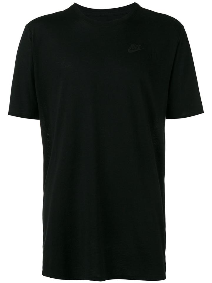Nike Droptail Bonded Mesh T-shirt, Men's, Size: Medium, Black, Polyester/viscose/cotton