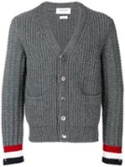 Thom Browne Chunky Fun-mix Stitch Merino Cardigan - Grey