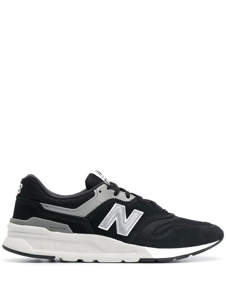 New Balance Low-top Mesh-panel Trainers - Black