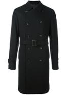 Hevo Double Breasted Coat, Men's, Size: 50, Black, Polyamide/viscose/wool