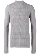 Rick Owens Ribbed Knitted Sweater - Grey