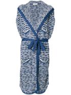 Giada Benincasa Short-sleeve Knitted Cardi-coat - Blue