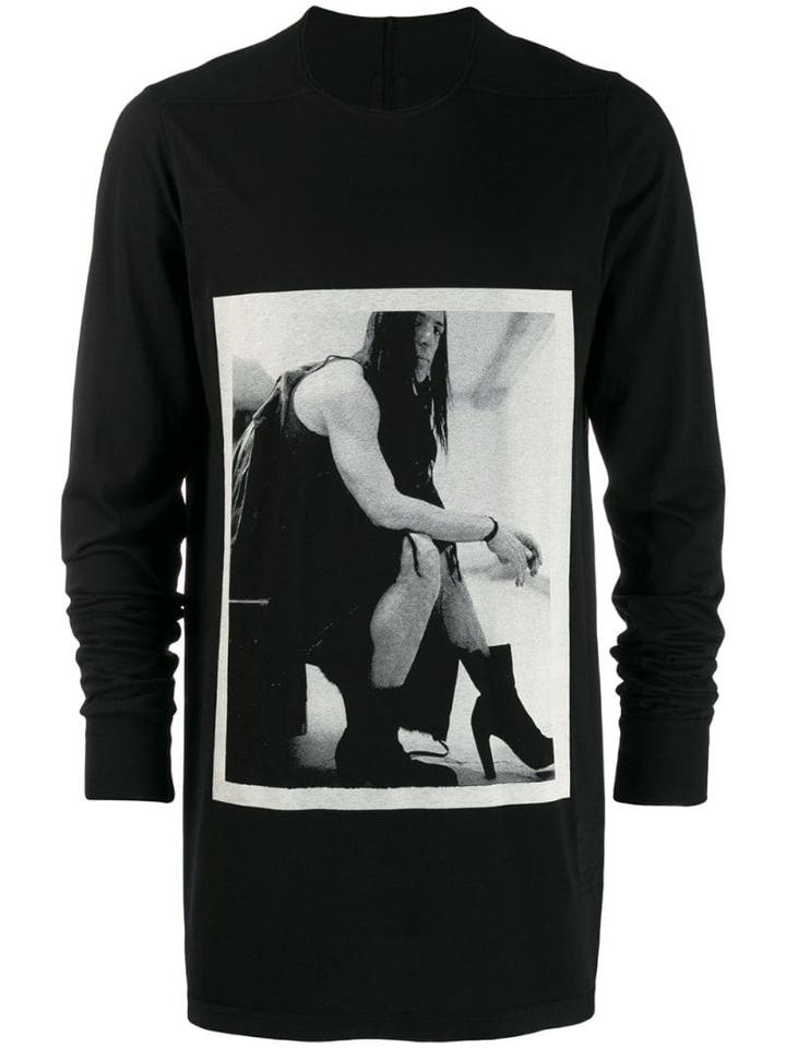 Rick Owens Drkshdw Graphic Print Sweatshirt - Black