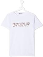 Dondup Kids Teen Sequinned Logo T-shirt - White