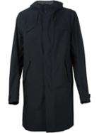 Herno Hooded Coat, Men's, Size: 50, Black, Polyester