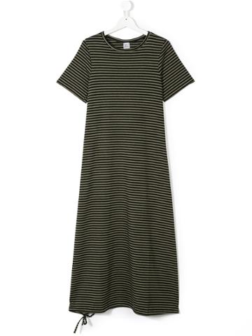 Orimusi Striped T-shirt Dress - Black