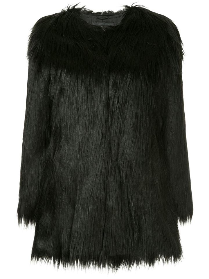 Unreal Fur Wanderlust Faux Fur Coat - Black