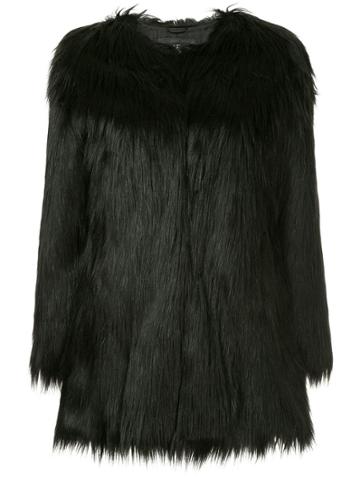 Unreal Fur Wanderlust Faux Fur Coat - Black