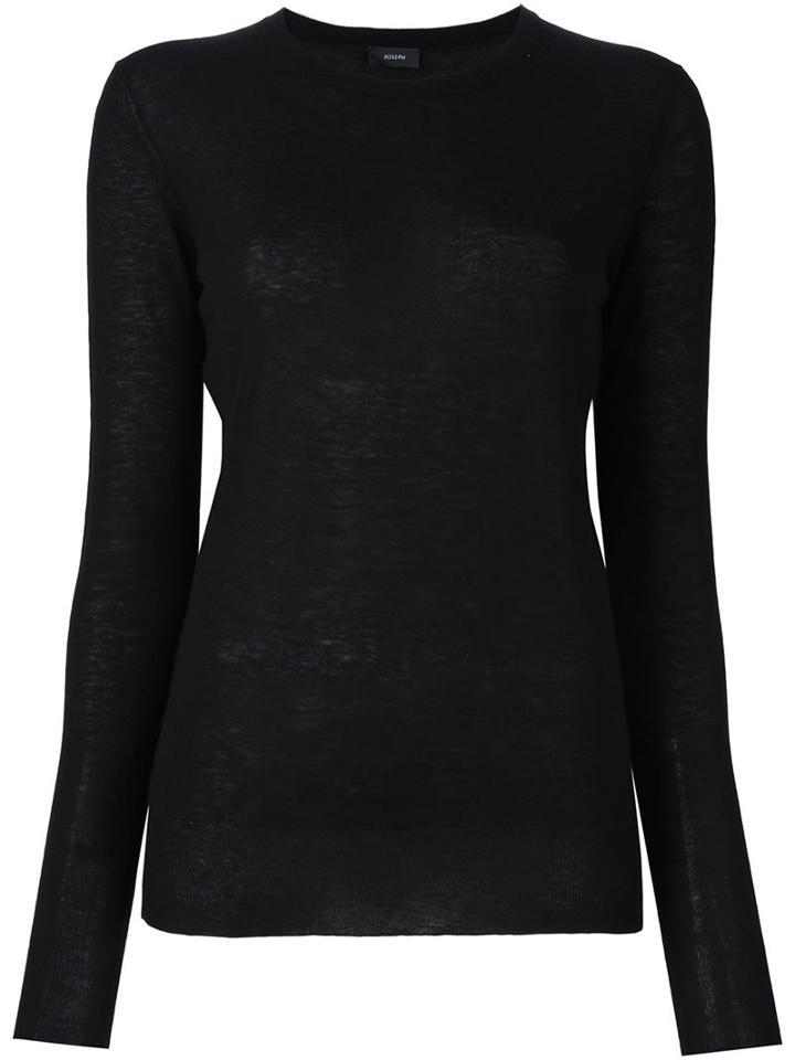 Joseph Elbow Patch Jumper, Women's, Size: Medium, Black, Cashmere