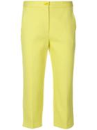 Boutique Moschino Cropped Tailored Trousers - Yellow