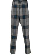 Vivienne Westwood Check Straight-leg Trousers - Grey