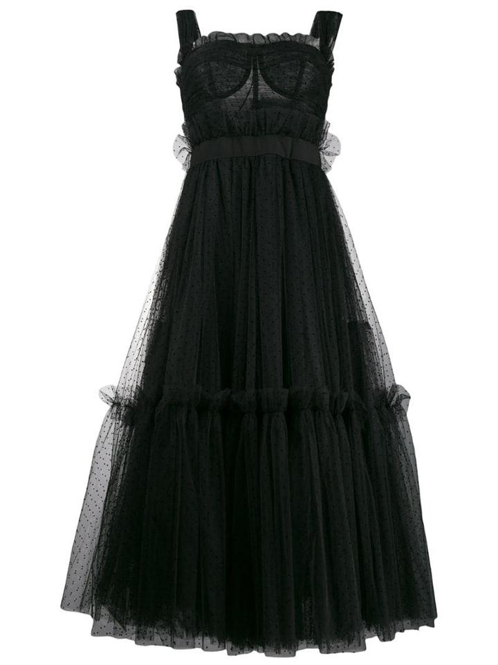 Dolce & Gabbana Tiered Midi Dress - Black