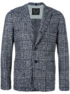 Tonello Checked Blazer, Men's, Size: Medium, Grey, Viscose/polyester/cotton/acrylic