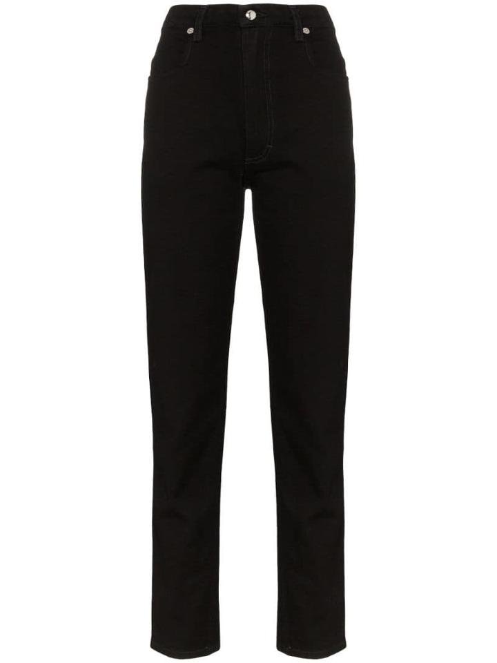 Eckhaus Latta High Waist Straight-leg Jeans - Black