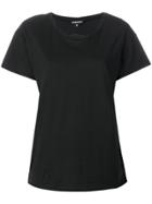 Ann Demeulemeester Embroidered Flower T-shirt - Black
