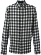 Haider Ackermann Checked Shirt, Men's, Size: Small, Black, Cotton/wool