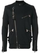 Philipp Plein Zip Detailed Jacket - Black