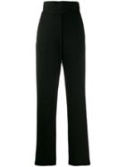 Sara Battaglia Classic High-waisted Trousers - Black