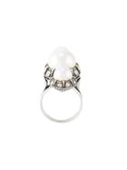 Lanvin Faux Pearl Ring, Women's, Size: 55, Metallic
