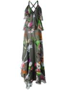 Blumarine - Abito Lungo St. Erbario Dress - Women - Silk/spandex/elastane/polyimide - 42, Green, Silk/spandex/elastane/polyimide