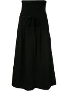 Comme Des Garçons Vintage High Rise Tied Skirt - Black