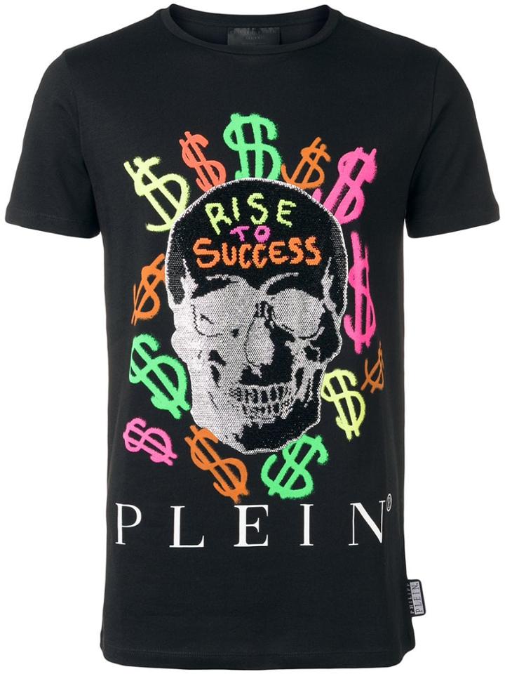 Philipp Plein Graffiti Skull T-shirt - Black