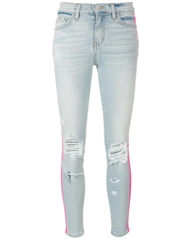 Amiri Side Stripe Skinny Jeans - Blue