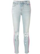 Amiri Side Stripe Skinny Jeans - Blue