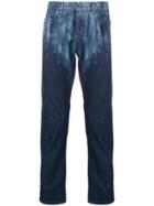 Diesel Black Gold Slim Jeans In Lasered Denim - Blue
