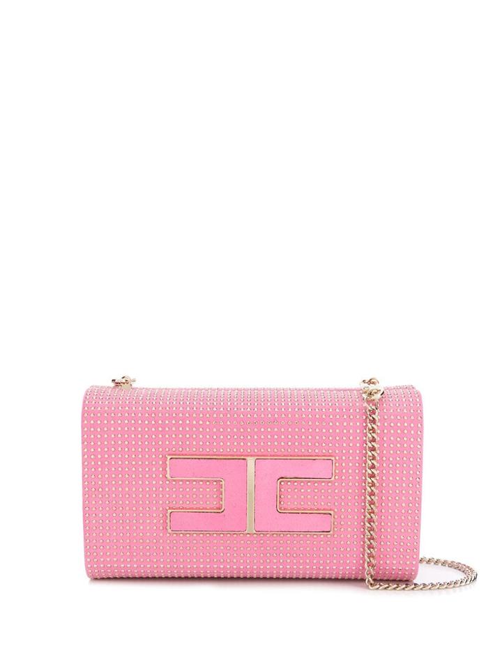 Elisabetta Franchi Studded Crossbody Bag - Pink