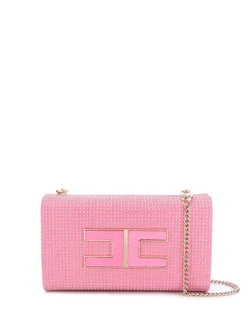Elisabetta Franchi Studded Crossbody Bag - Pink