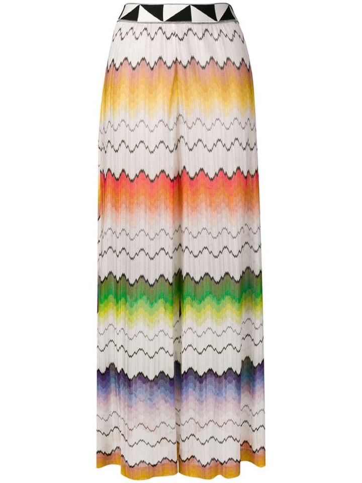 Missoni Mare Fade Away Palazzo Pants - White