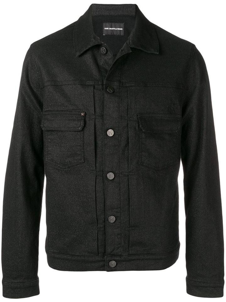 Karl Lagerfeld Casual Trucker Jacket - Black