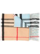 Burberry Double-faced Cashmere Scarf - Blue
