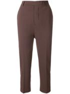 Rick Owens Cropped Slim Trousers - Brown