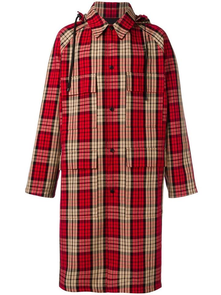 Ami Paris Long Wind Breaker - Red