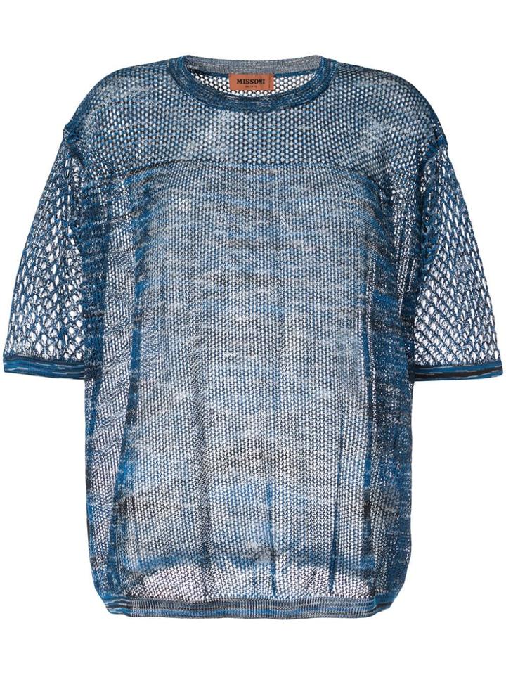 Missoni Loose Knit Top - Blue