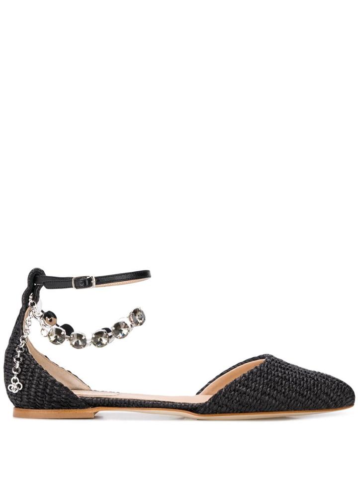 Polly Plume Dita Ballerina Shoes - Black