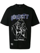 Ktz 'society' Graphic Print T-shirt - Black