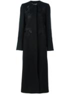 Stella Mccartney Floral Embroidery Jacket, Women's, Size: 38, Black, Cotton/polyamide/viscose/wool