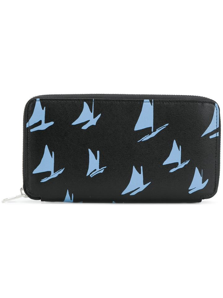 Marni Printed Zipped Wallet - Black