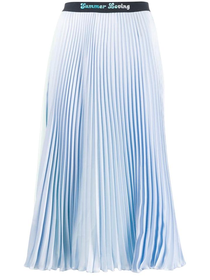 Pinko Pleated Midi Skirt - Blue