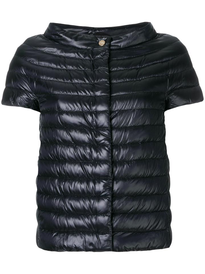 Herno Short Sleeves Puffer Jacket - Black
