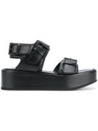 Ann Demeulemeester Platform Sandals - Black
